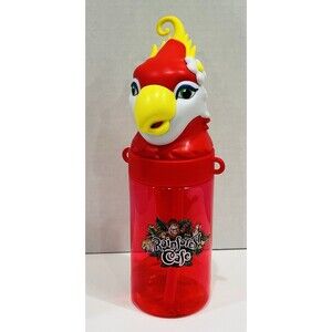 Rainforest Cafe Parrot Souvenir Bottle Sipper Cup 12” Tall